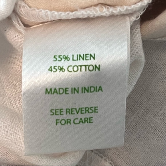 White Palazzo Pants Linen/ Cotton Blend Sz L Lily Pulitzer - Picture 4 of 4